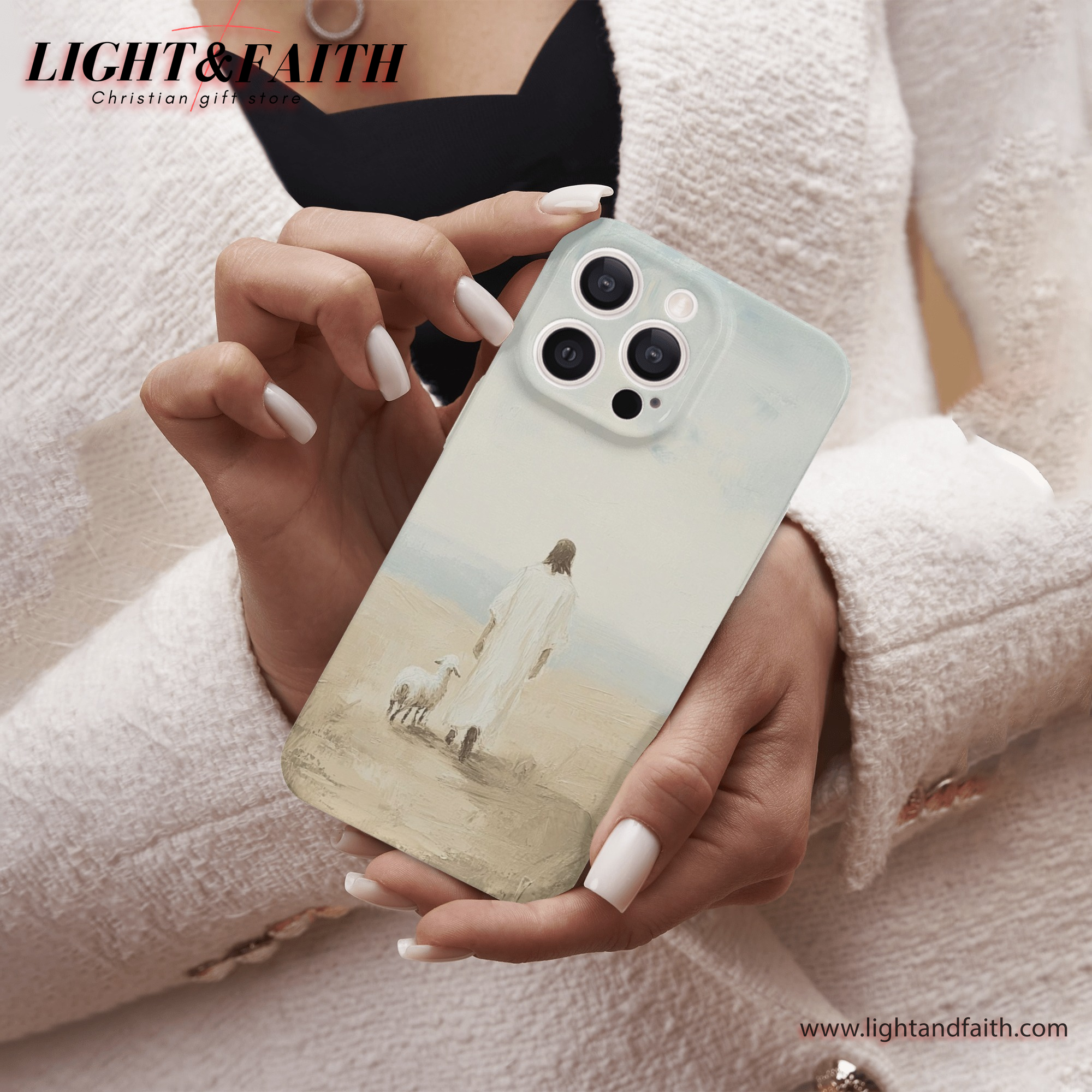 The Good Shepherd Phone Case, Christian Phone Case, Bible Verse Phone Case, Religious Gift, PCLAF34